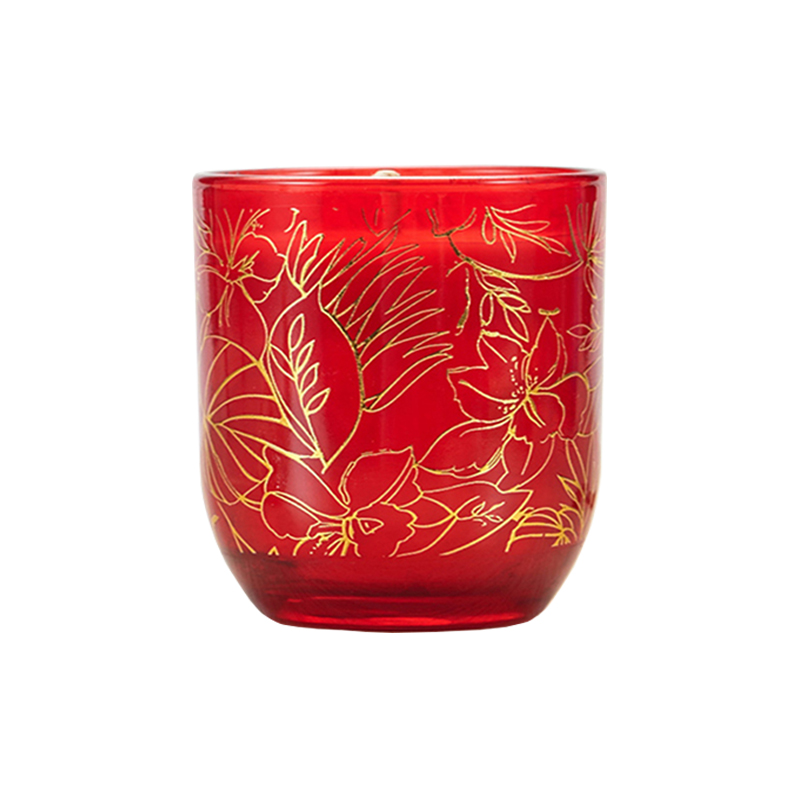 Candle manufacturer wholesale customized luxury scented glass candle with foil decal for home decor